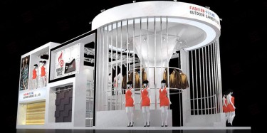 毕加展览公司为上海国际纺织工业展展台设计搭建