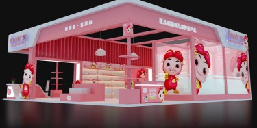 广州展台设计展示色彩的对比