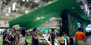 绿色景观设计好展会搭建布置才更美