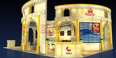 留住美丽，首先要靓丽的美博会展台装修