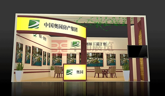 奥园房博会设计搭建<br>项目：奥园地产 地点：广州 面积：144m²