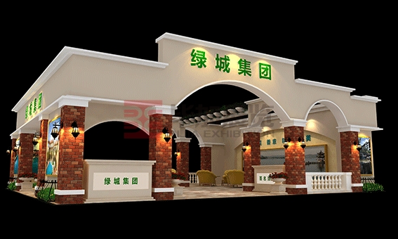 绿城房博会设计搭建<br> 项目：绿城集团 地点：广州 面积：144m²