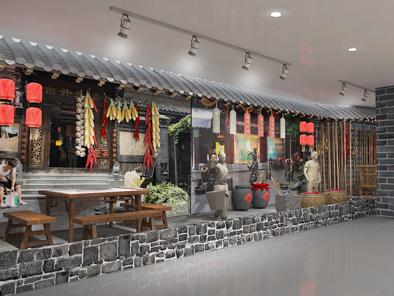 红福人家——食品展厅设计装修