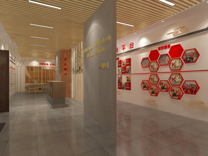 望牛墩新时代文明实践中心——党政展厅设计装修